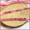 Pink Heart Foiled Ribbon - 10yrd/pack