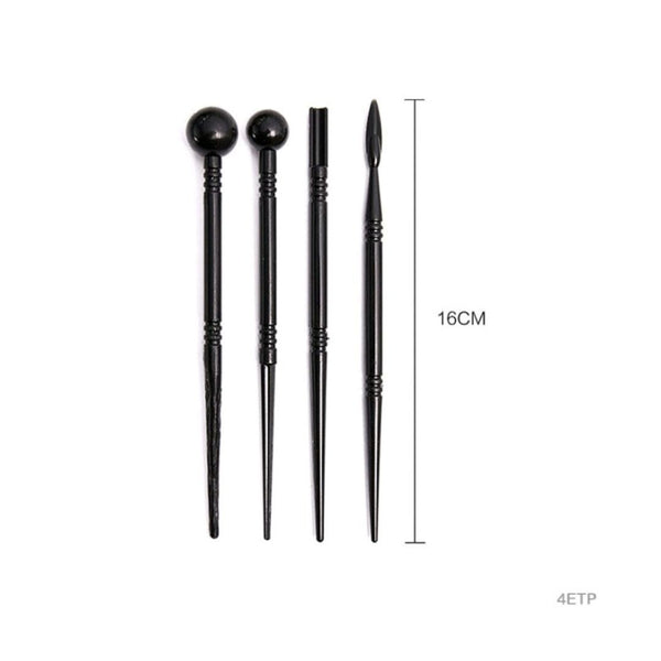 Plastic Emboss Tool for Clay Modelling4pc set