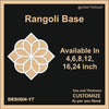 Reusable Rangoli base #17 - To fill color