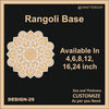 Reusable Rangoli base #29 - To fill color