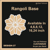 Reusable Rangoli base #37 - To fill color