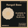 Reusable Rangoli base #43 - To fill color