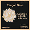 Reusable Rangoli base #50 - To fill color