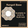 Reusable Rangoli base #57 - To fill color