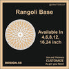 Reusable Rangoli base #58 - To fill color