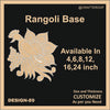 Reusable Rangoli base #89 - To fill color