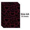 Pink Heart #2 - A4 Designer Sheets