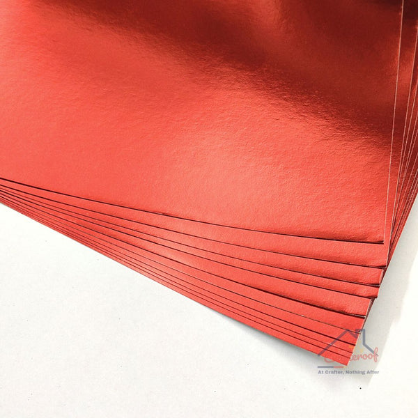 Red Mirror Cardstock 12*18 inch - 240 gsm