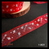 Love Organza Ribbon 1 inch – Red