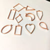 Resin Pendant Base - Rose Gold