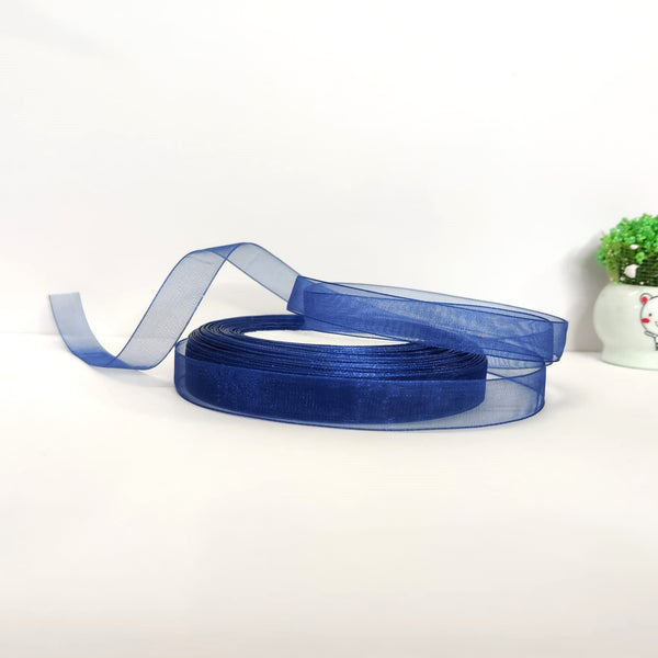 Royale Blue Organza Ribbon - 1/2 inch
