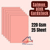 Salmon pink Cardstock 220Gsm - 25sheet
