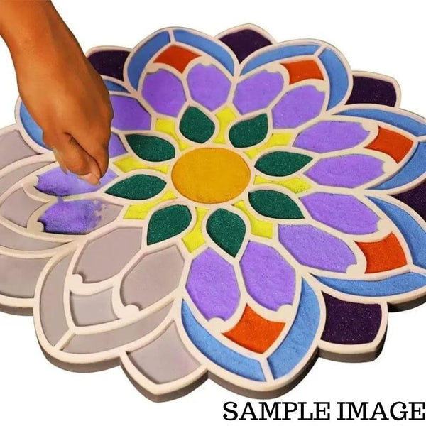 Reusable Rangoli base #1 - To fill color