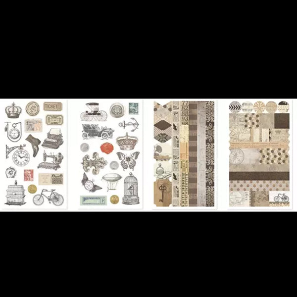4 IN 1 Deco Sticker - Vintage Element