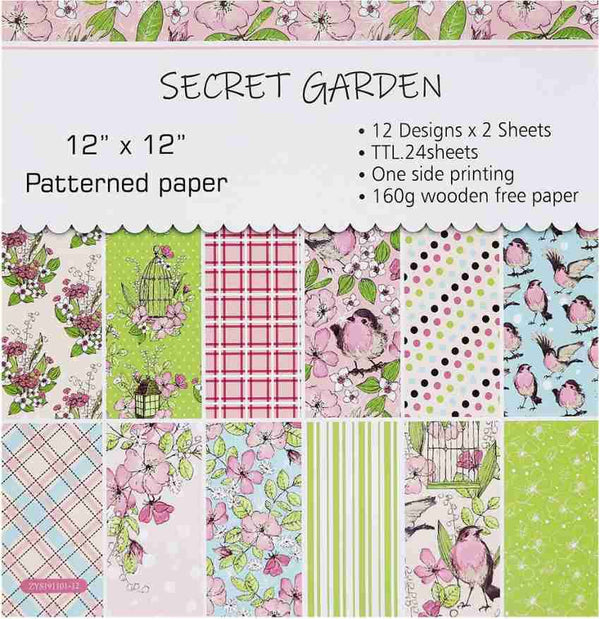 Secret Garden 12*12inch Pattern Paper