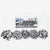 Shakers Set of 5 : Silver