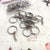 Silver Rings With Chain - 25pc/pack