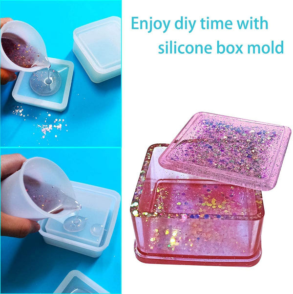 Square Box Mold - 8 X 8 X 3.8 cm
