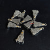 Tassels Silver Metal Charm - 10pc/pack