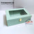 Transparent Lid Trunk Box - Sea Green