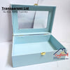 Transparent Lid Trunk Box - Sky Blue