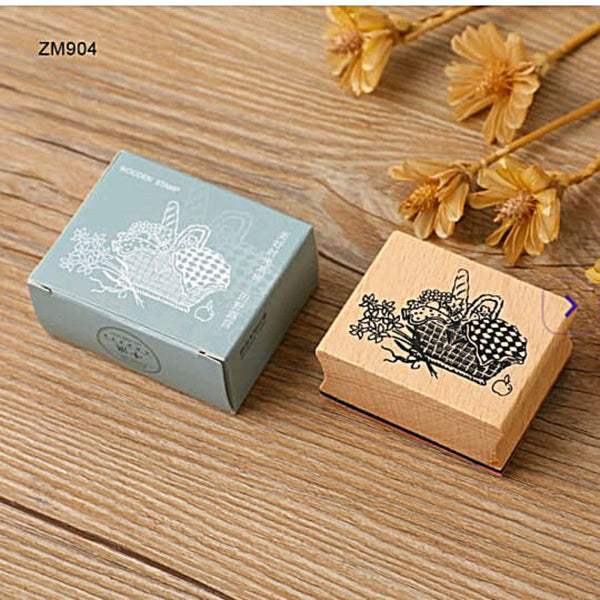 Tutti Frutti Basket - Wooden Stamp
