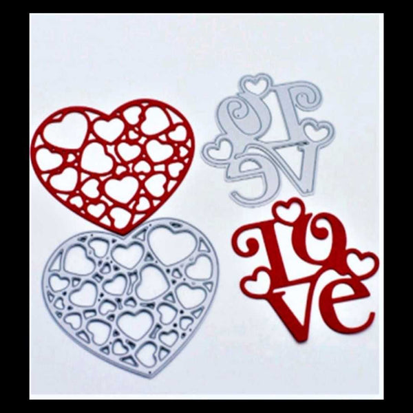 love & Heart Die Set