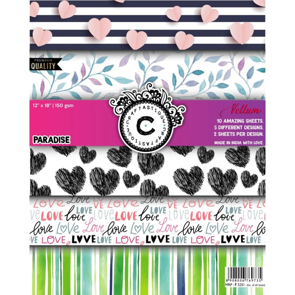 Paradise-12*18inch Printed Vellum