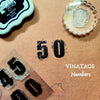 Vintage Numbers - Clear Stamp