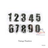 Vintage Numbers - Clear Stamp