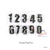 Vintage Numbers - Clear Stamp