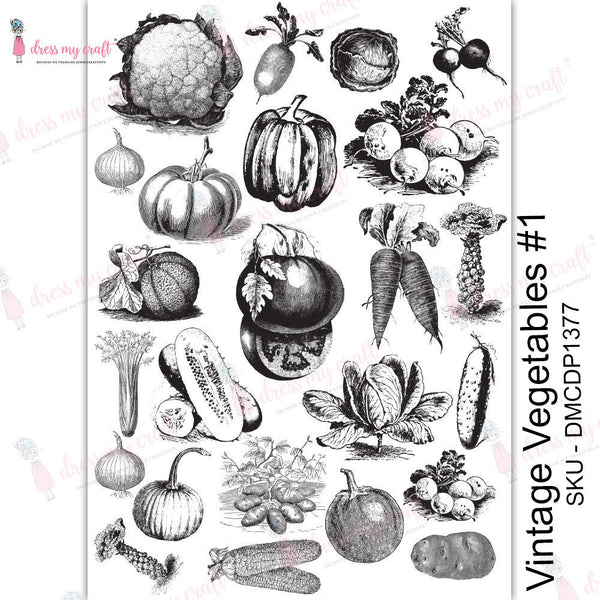 Vintage Vegetables #1 - Transfer Me