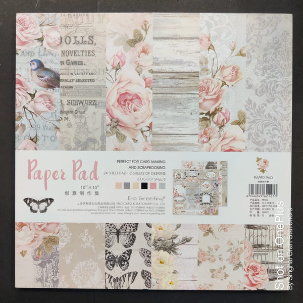 Vintage Floral Paperpad - 10*10