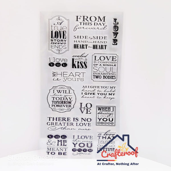 Love Blessing Clear Stamp