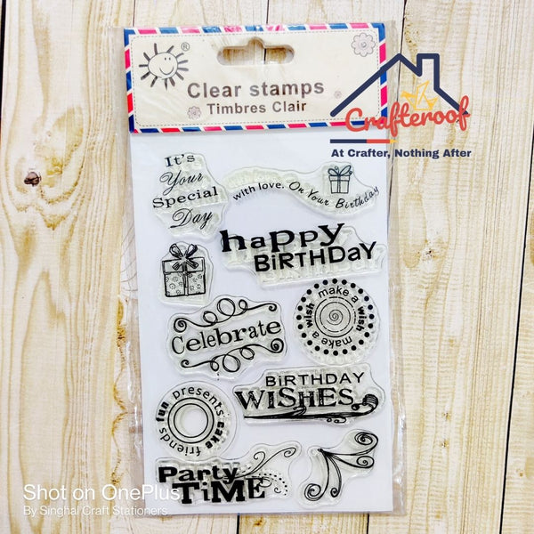 Birthday Wishes Clear Stamp