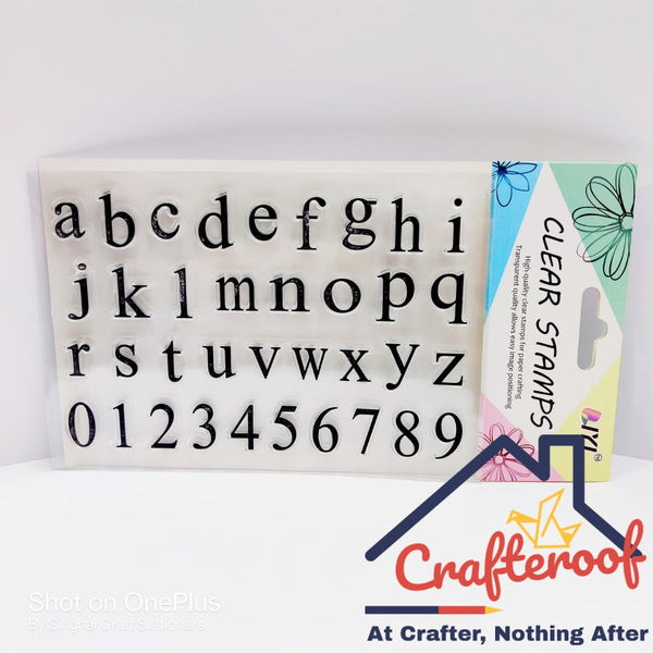 Small Alphabet Clear Stamp