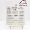 Greetings Clear Stamp