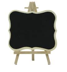 Wood Easel Stand With Circle - 6inch