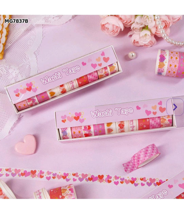 Red Heart Washi Tape - 10 roll/pack