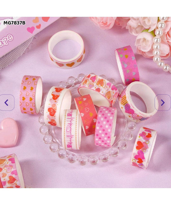 Red Heart Washi Tape - 10 roll/pack