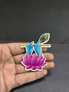 Krishna Murli With Lotus - Printed Cutout