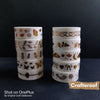 White Foil Washi Tapes #2 - 10 Tapes/pack