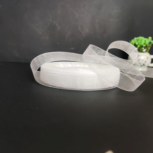 White Organza Ribbon -1/2 inch