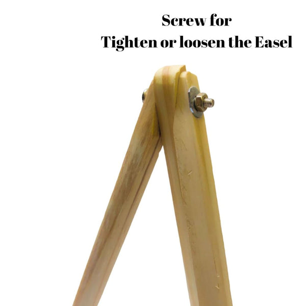 Wood Easel Stand With Screw - 10 inch