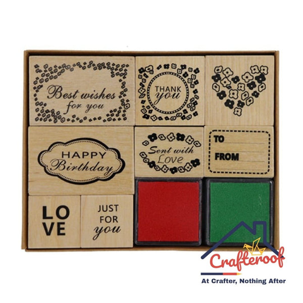 Wooden Stamp - Sentiment #2