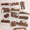 Wooden Textured - Mdf Cutout 105pcs/Box