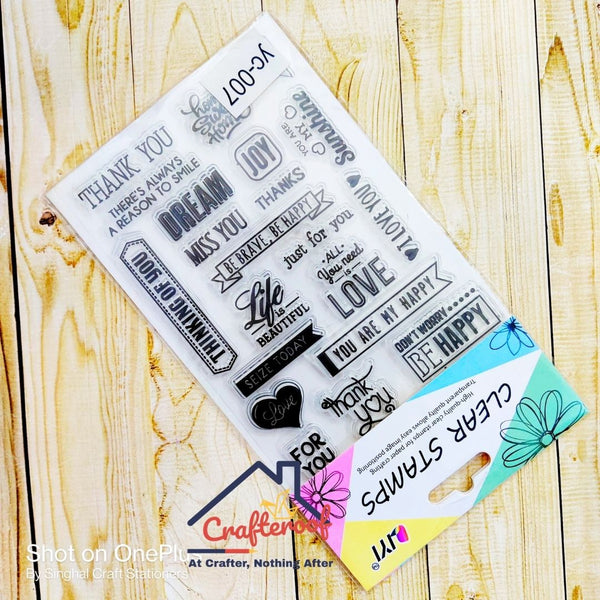 Love Sentiment Clear Stamp