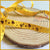 Yellow Heart Foiled Ribbon - 10yrds/pack