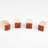 Wooden Capital Alphabet Letters Rubber Stamp