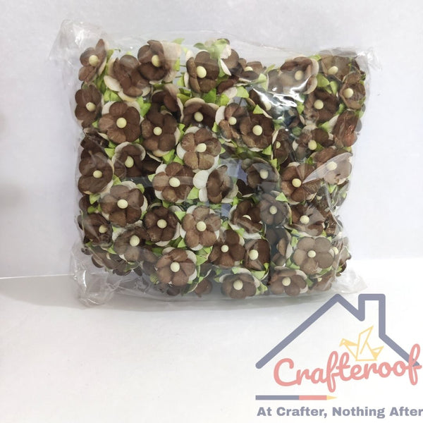 Brown Mulberry Flower - 100pc